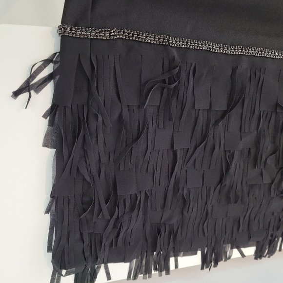 Tahari Petite Fringe Sleeveless Dress - Picture 5 of 6